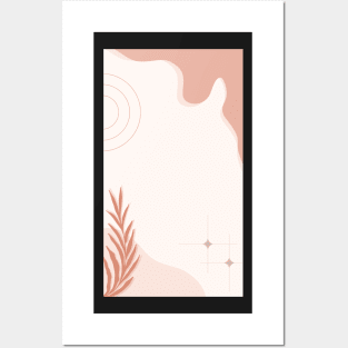 Elegance in Geometry: Aesthetic Abstract Watercolors Posters and Art